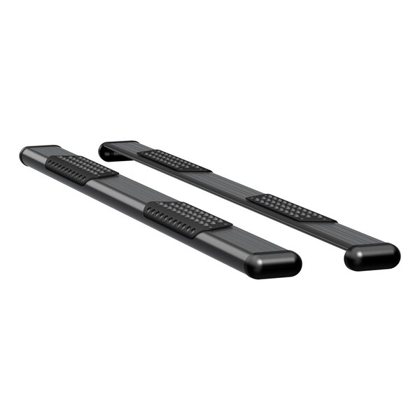 O-MEGA II 6IN OVAL STEPS BLACK TEXTURED POWDER COAT